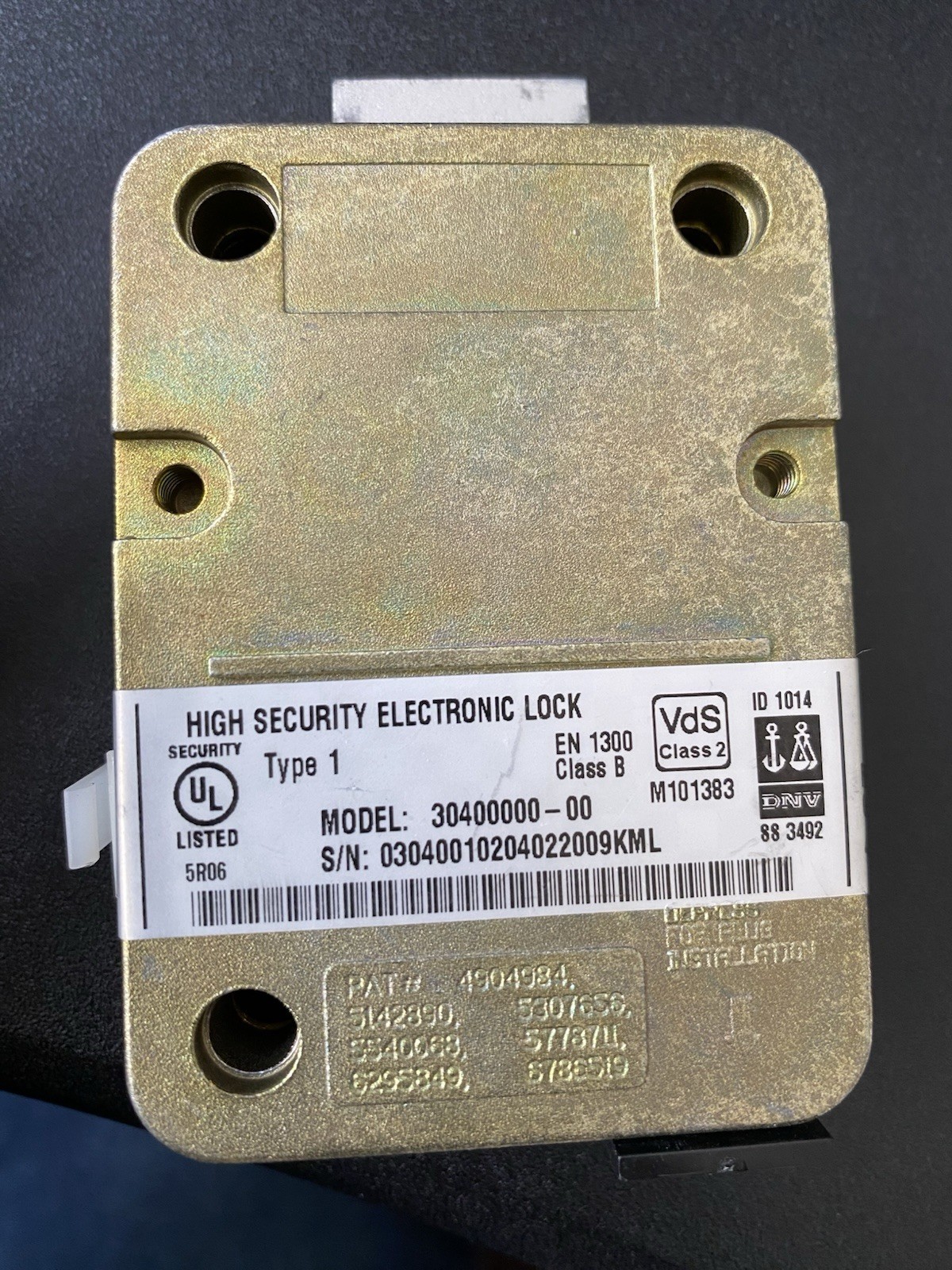 Kaba Mas LA Gard Audit 3750 Electronic Lock Slightly Used Great Condition