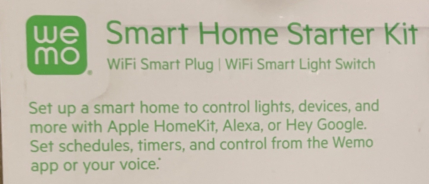 Wemo Smart Home Starter Kit Smart Plug Switch Controlled Google Apple Alexa New