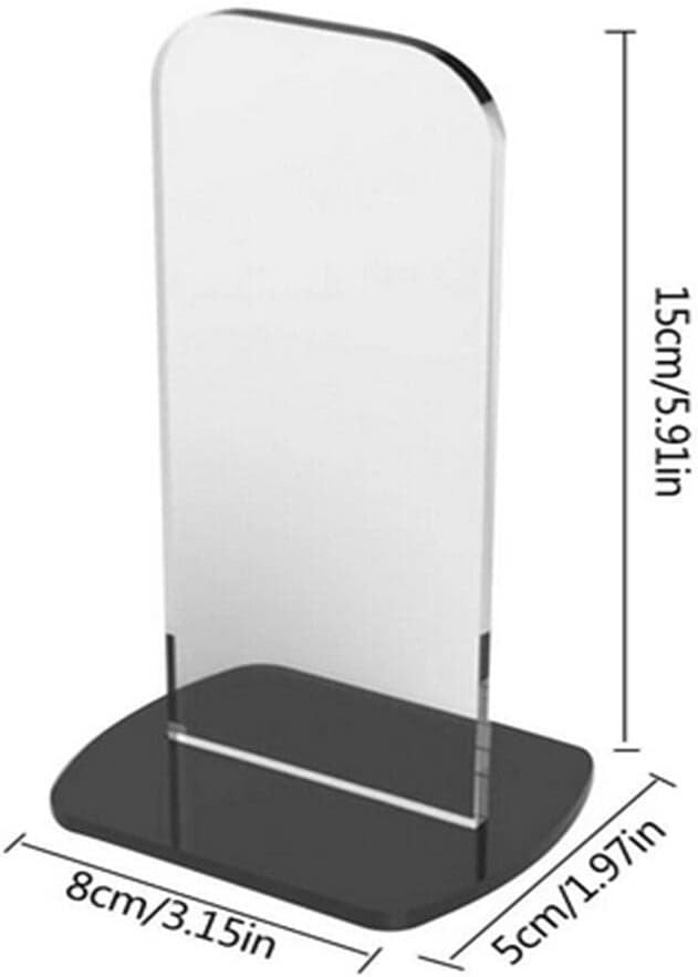 Boxing Glove Display Stand - Vertical Acrylic Holder for 1PACK, Clean+Black