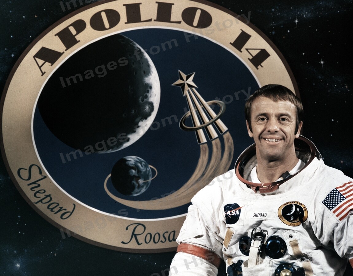 8x10 Print NASA Apollo 14 Commander Alan B Shepard 1971 #16067