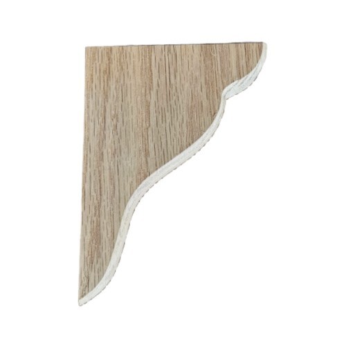Wooden Oak Blank Shelf Bracket for Wood Crafts, Shelving or Home Décor