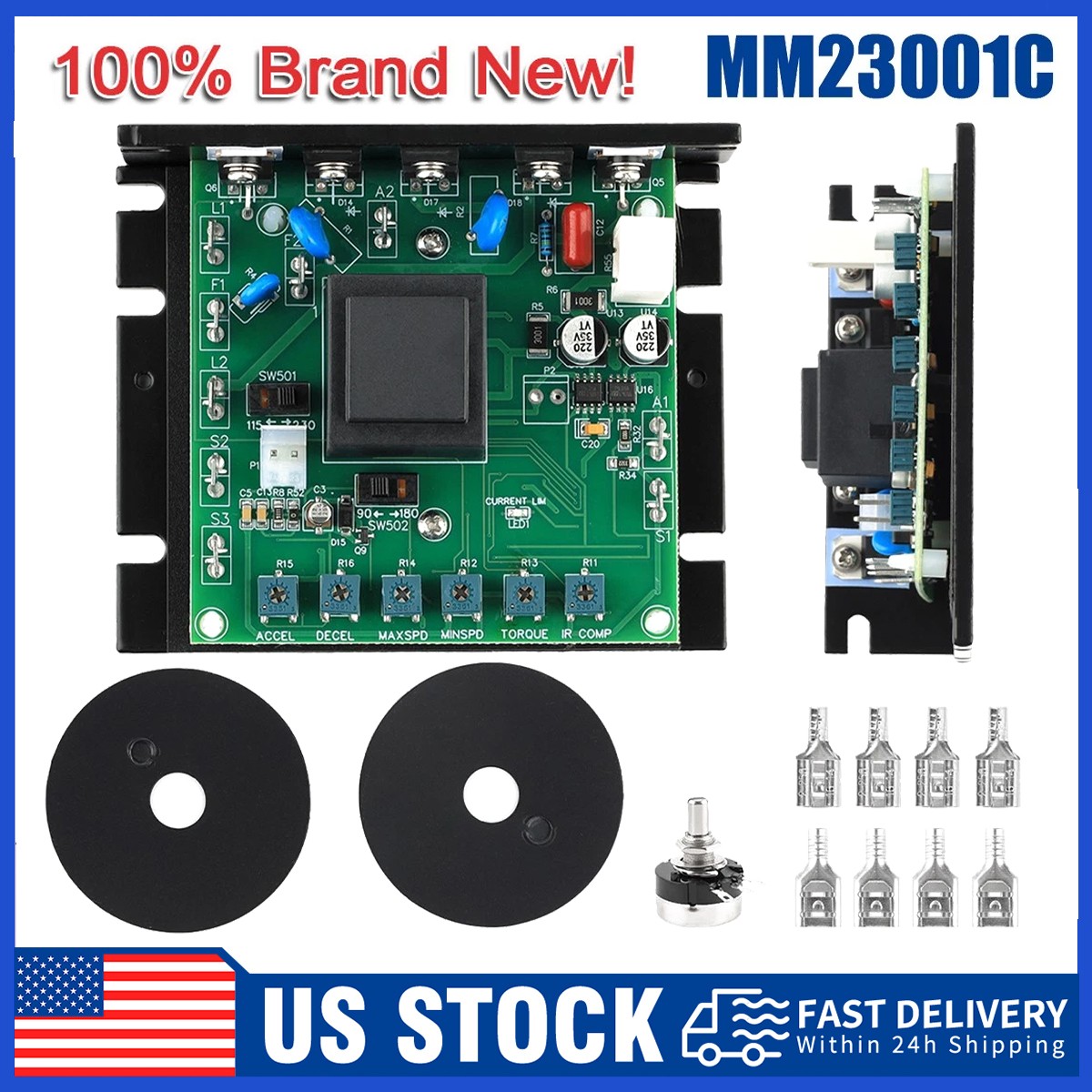 For Minarik MM23001C DC Motor Variable Speed Control Module 115V/230V 50Hz/60Hz