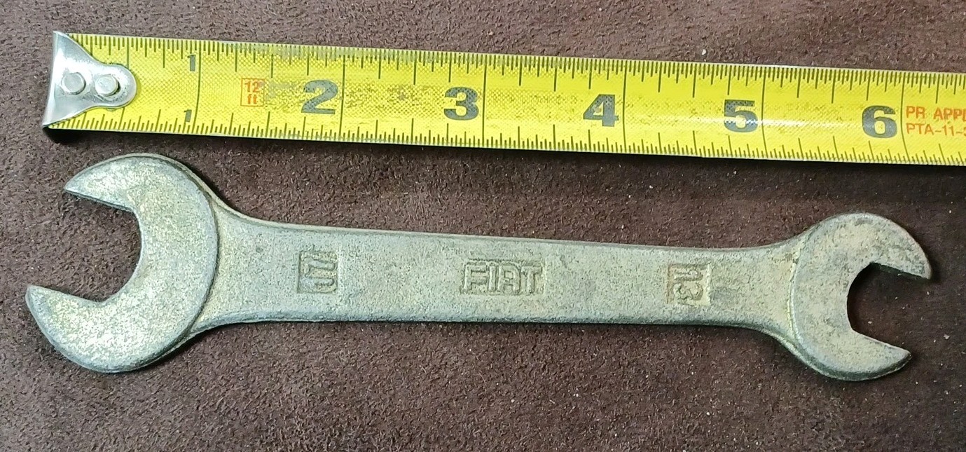 Vintage 1 Fiat Open End MM Wrench, 13mm, 17mm