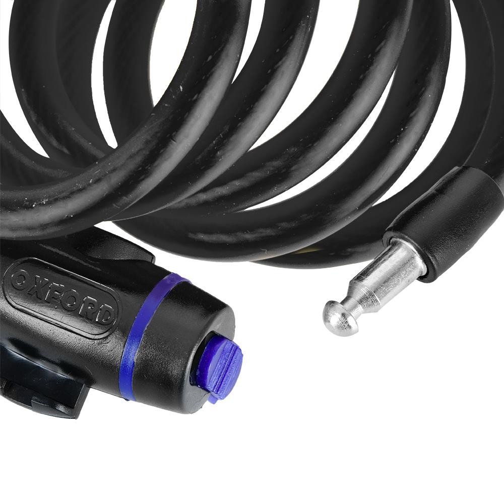 Oxford Motorcycle Cable Lock 12mm Cycle Security Locks Smoke 1.8M