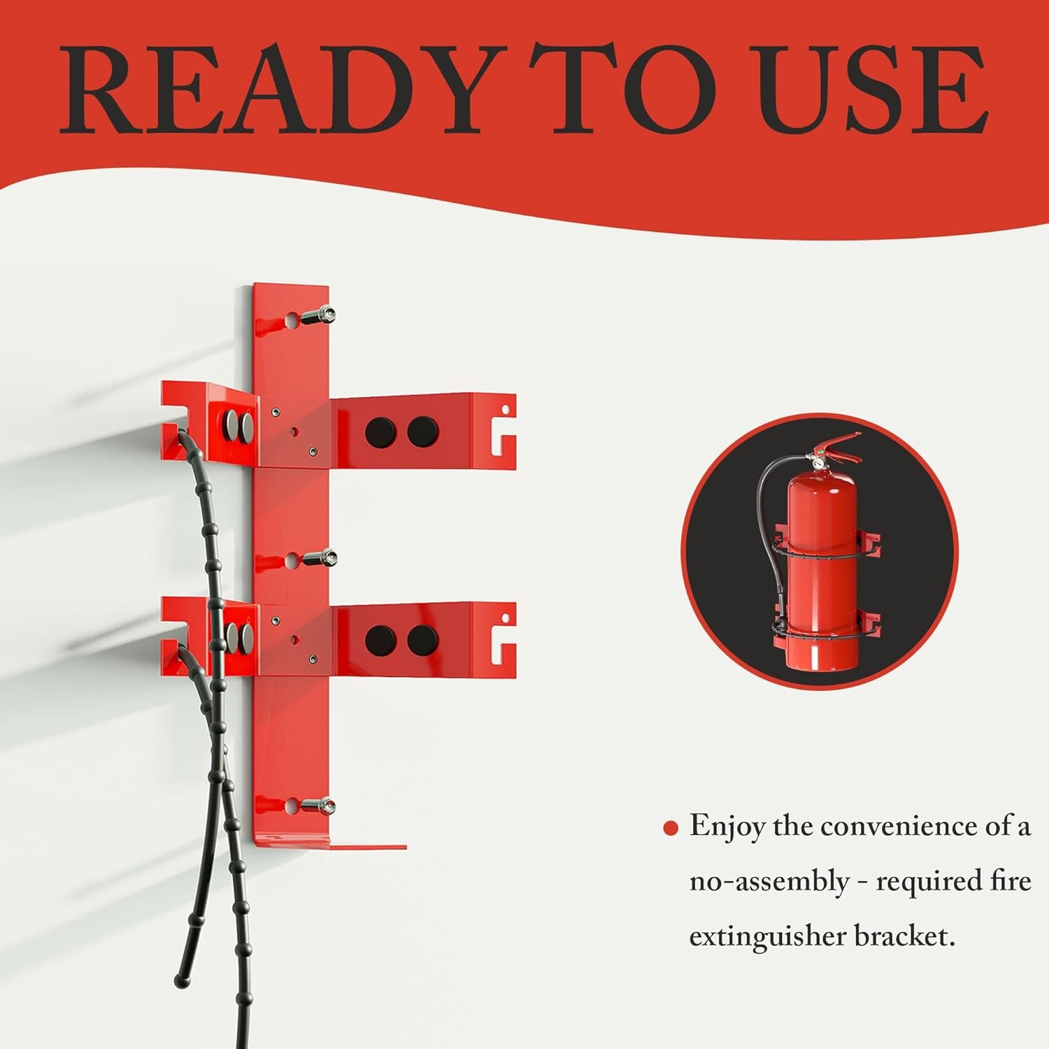 Premium Fire Extinguisher Mount Bracket - Universal Fit for 2.5&5lb Extinguisher