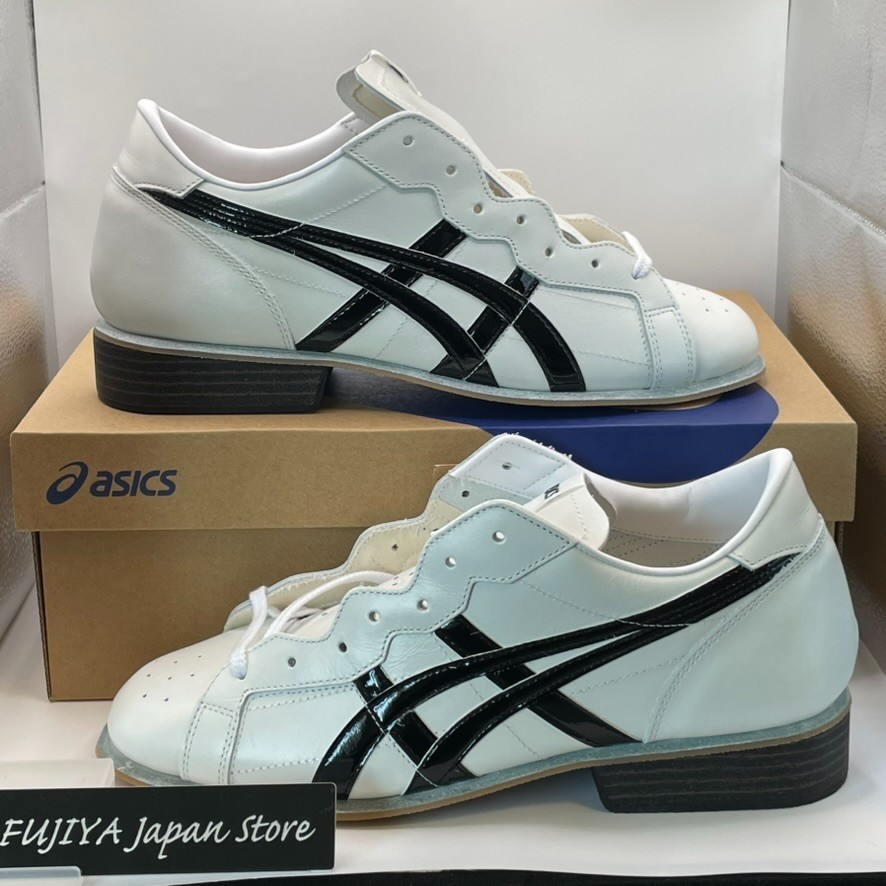 ASICS Weight Lifting Shoes 1163A006 100 White / Black Japan New