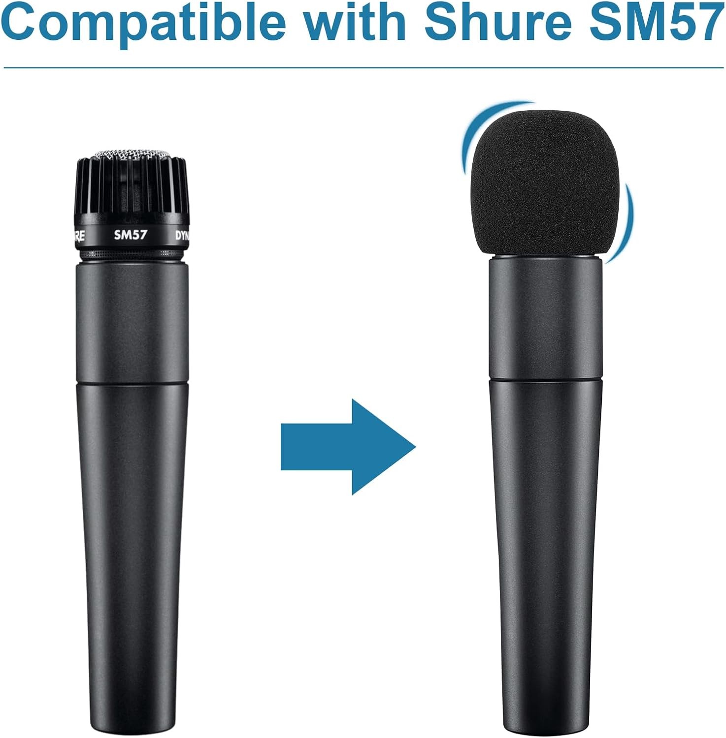 Windscreen for SM57, 6Pack Microphone Pop Filter SM57