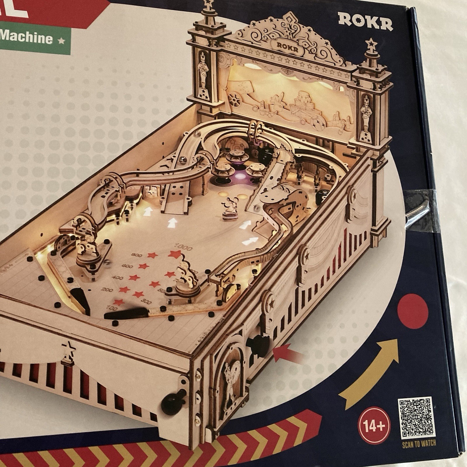 ROKR 3D Pinball Machine Retro Machine New In Box