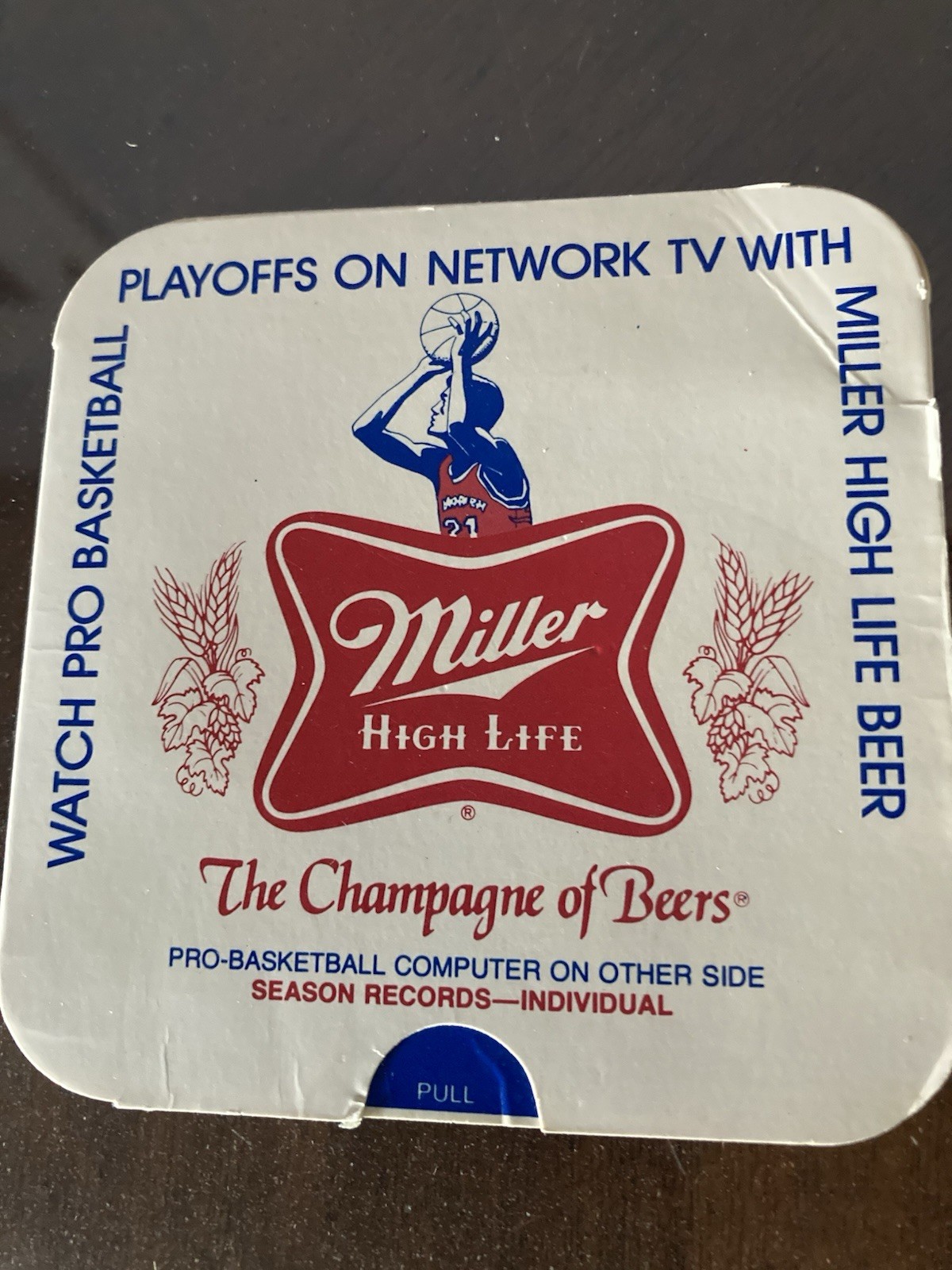 Early 1970’s NBA National Basketball Association Slide Records Miller High Life