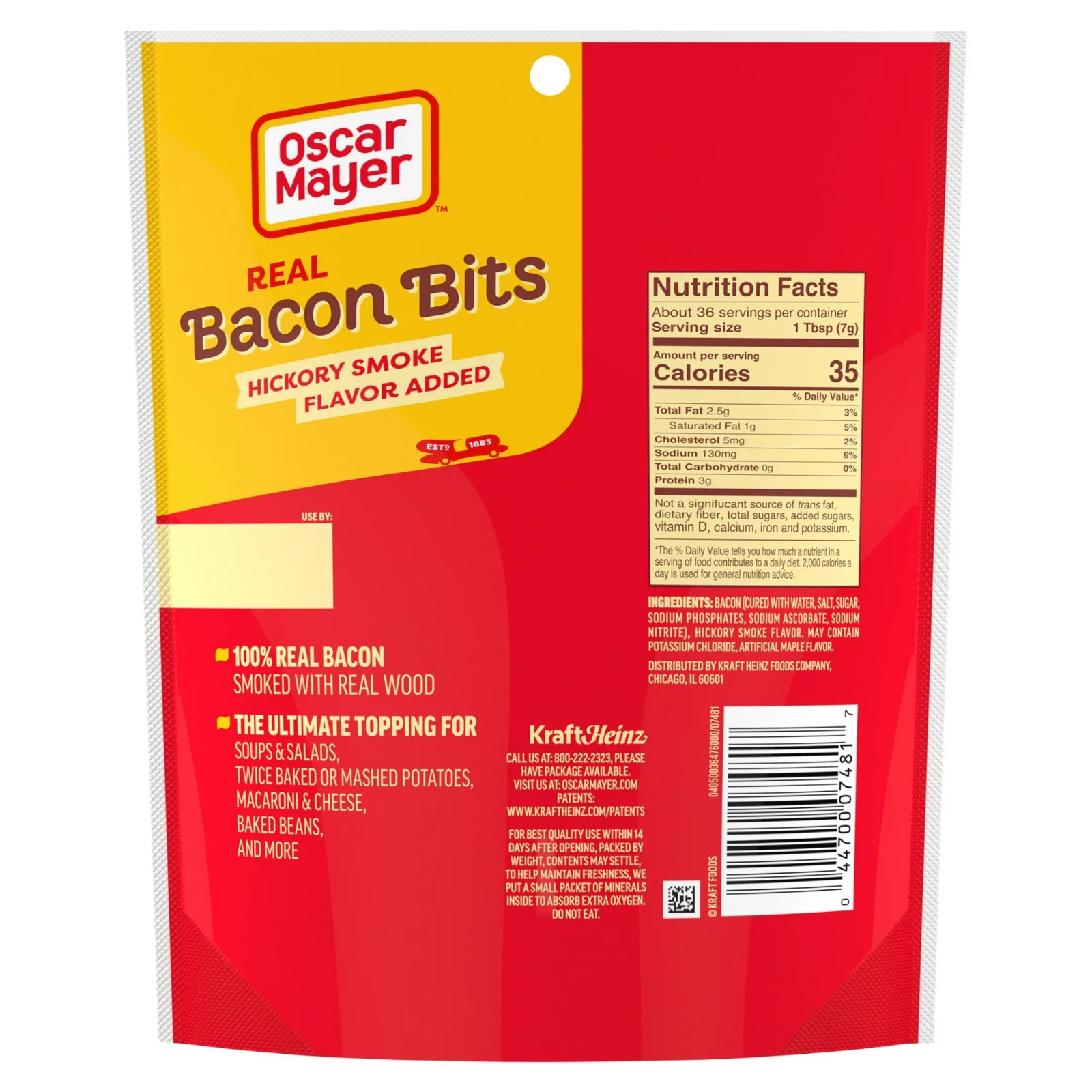 Oscar Mayer Real Bacon Bits Mega Pack, 9 Oz Bag, 2-2.5 Cups...