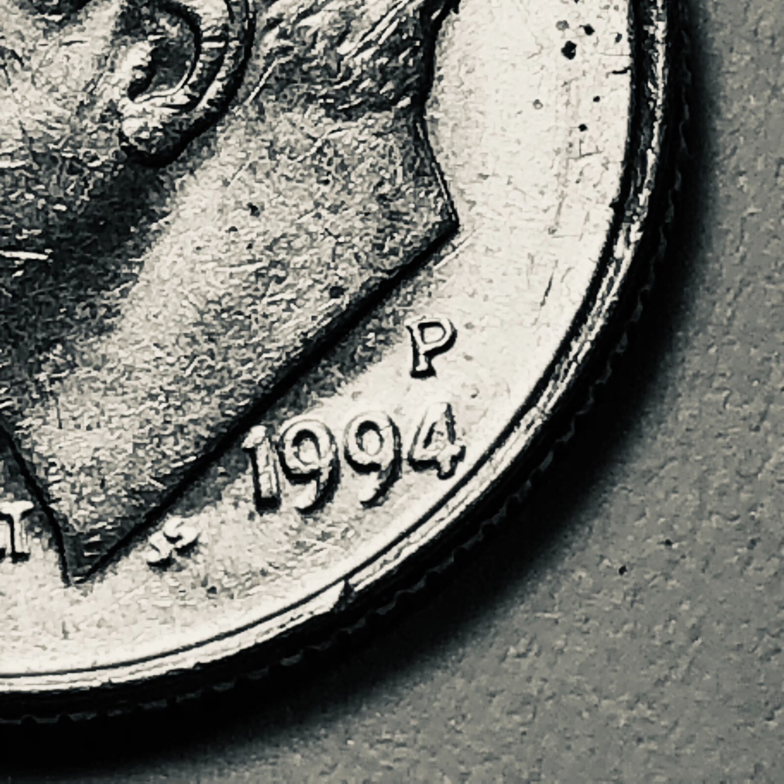 1994 P Roosevelt dime