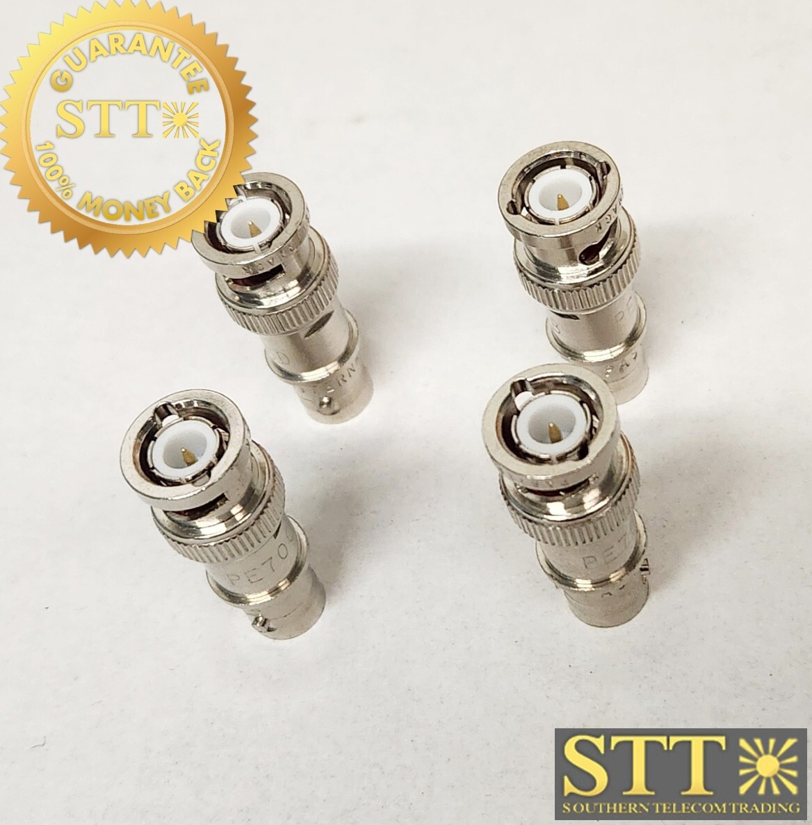 PE7009-6 PASTERNACK 6DB 1 WATT BNC ATTENUATOR 75 OHM( LOT OF 4 ) NEW