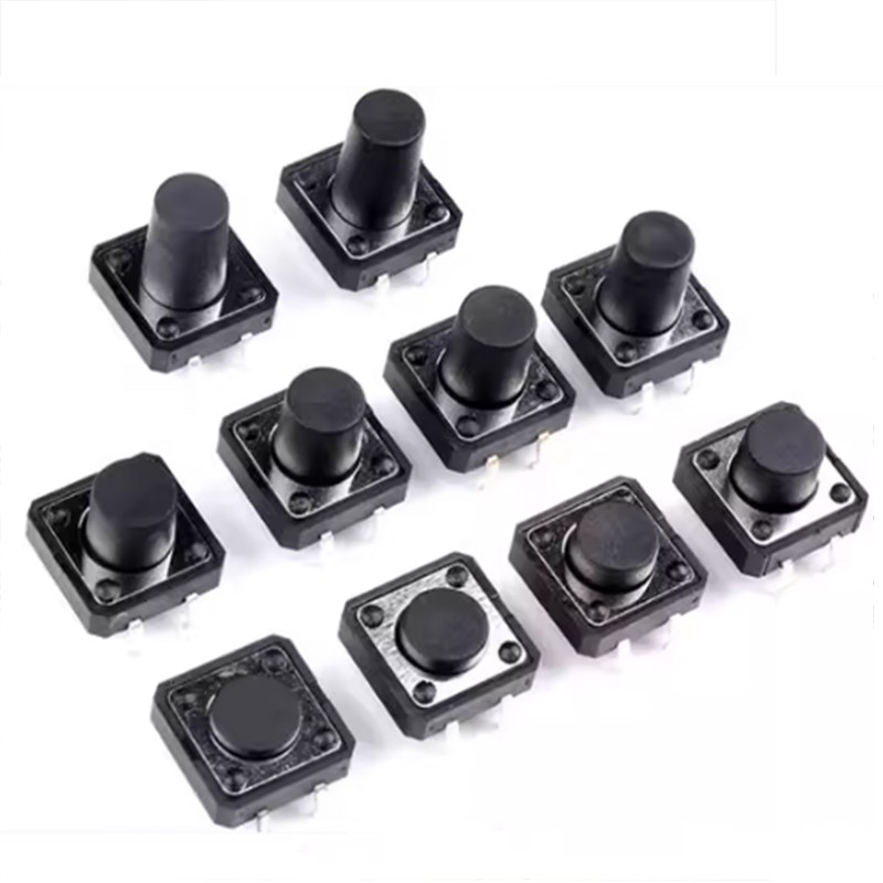 Momentary Tactile Switch SPST Push Button Miniature Micro PCB Mounted 12*12MM