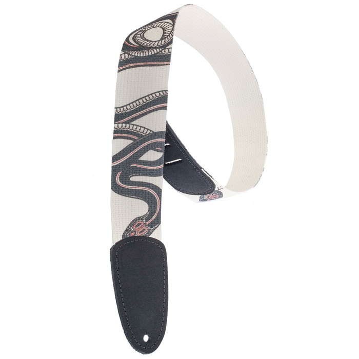 Henry Heller David Hale 2" Wide Cotton Guitar Strap with Leather Ends #HDHCP-04