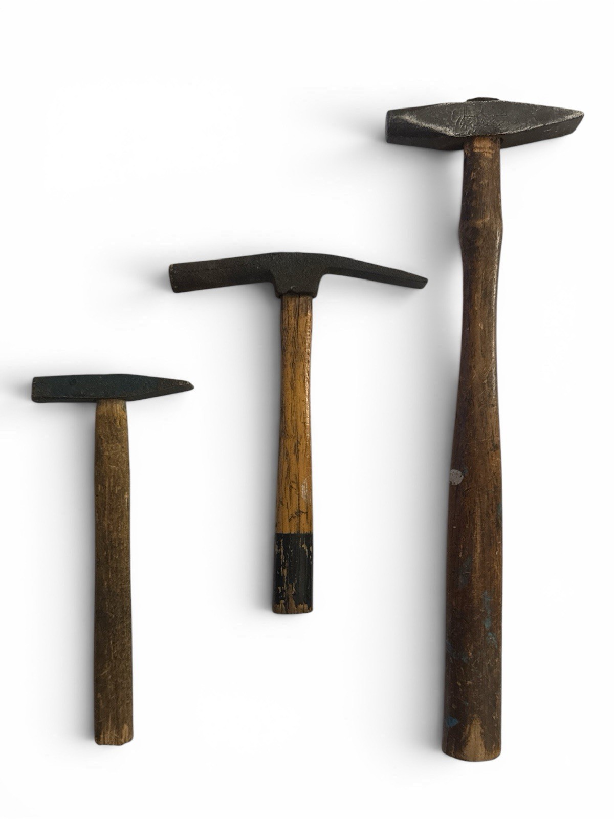 Vtg Plumb Inc. Forged Hammer 13” Lot 3 Tack Pick Hammers Original Handles