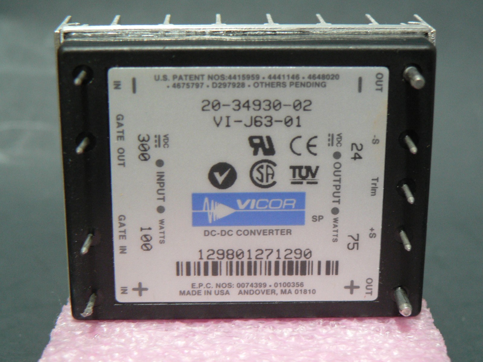 VICOR VI-J63-01 DC/DC CONVERTER POWER MODULE "US SELLER" "FREE US SHIPPING"