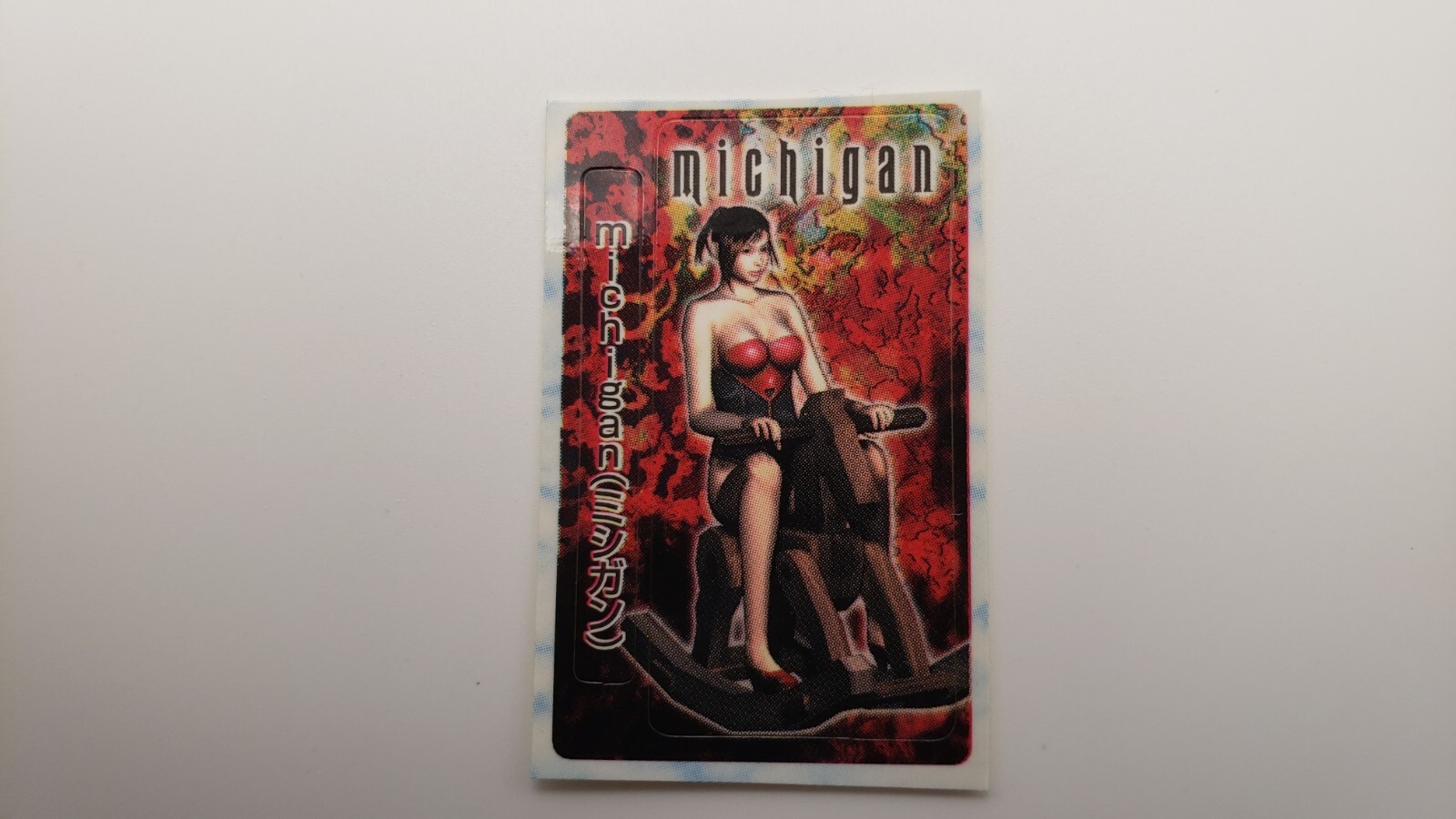 Michigan Memory Card Sticker $5 Ship any qty PlayStation 2 PS2 Vintage Japan