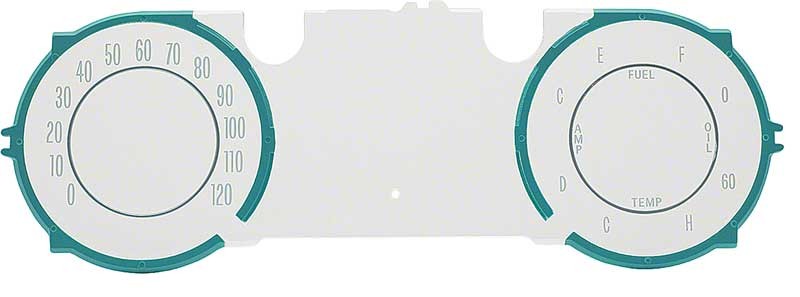 1964-65 Chevelle Malibu; Dash Instrument Lens; with Dash Gauges