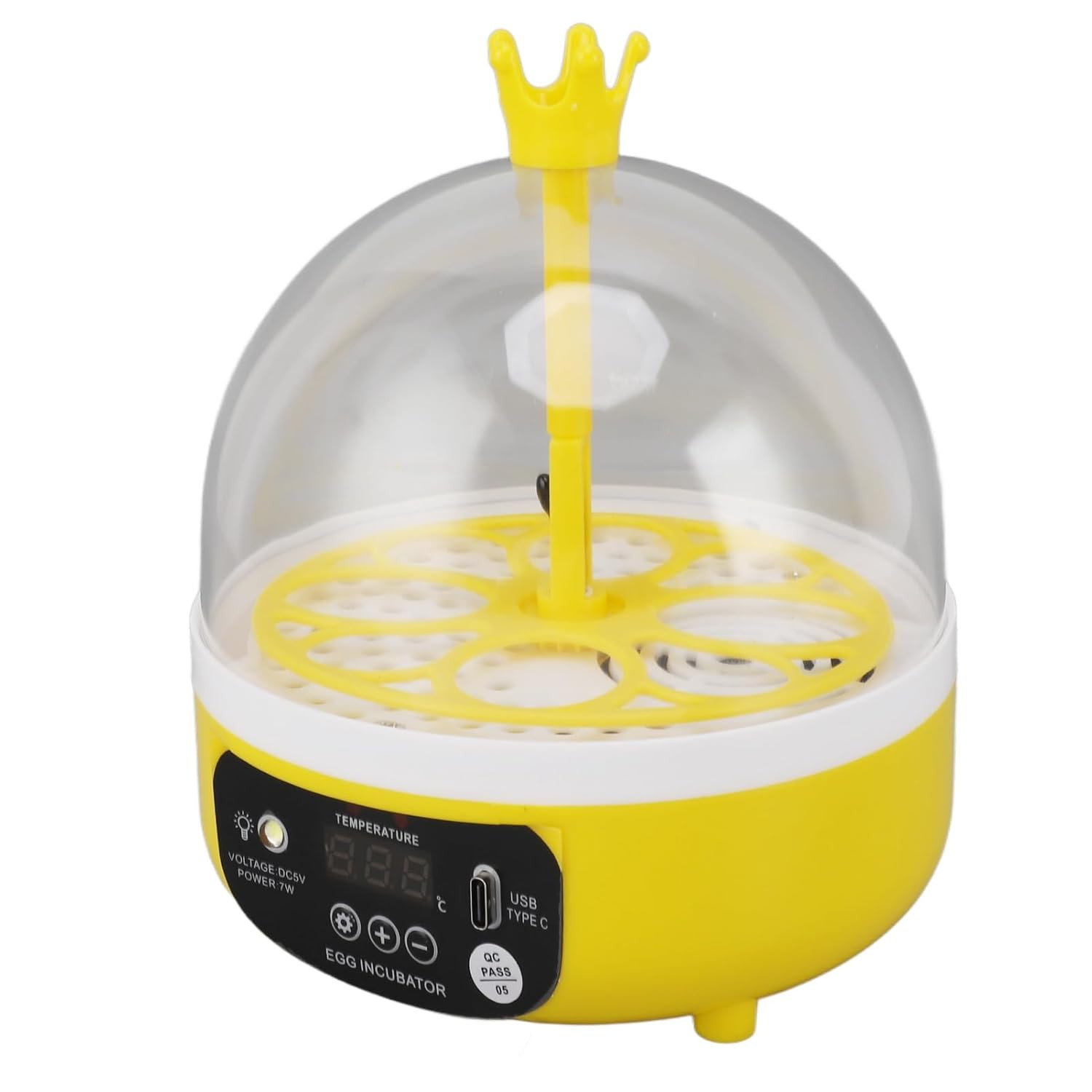 Egg Incubator, Automatic Temperature Control 4 Eggs Chicken Egg Incubator Portab