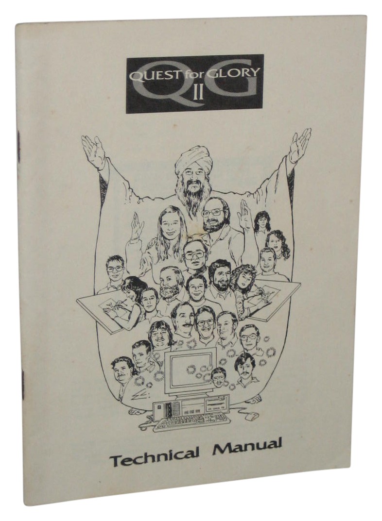 Quest For Glory II Sierra Vintage Instruction Technical Manual Book