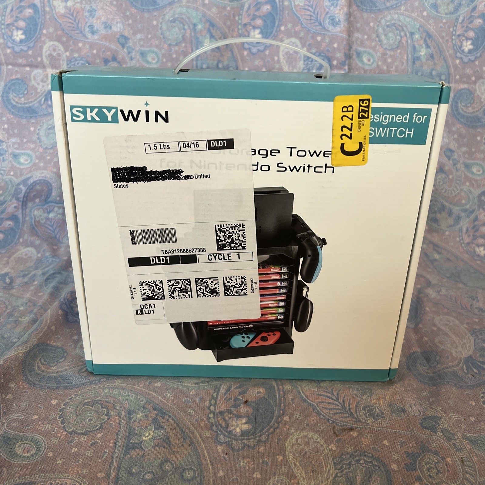 Skywin Game Storage Tower for Nintendo Switch Disk Rack Controller Holder NIB
