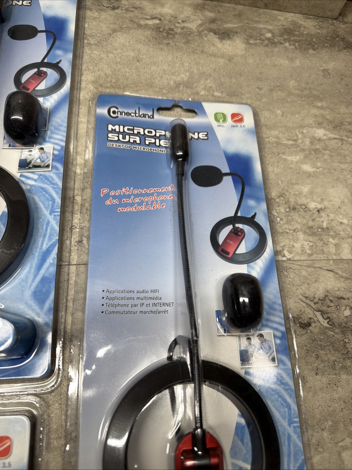 Lot Of 19 Connectland MIC-CNL-606 CL-ME-606 Multimedia Desktop Microphone, New