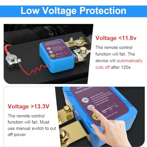 Smart Kill Switch for Cars, 12V 240A Remote Battery Disconnect Switch, Remote