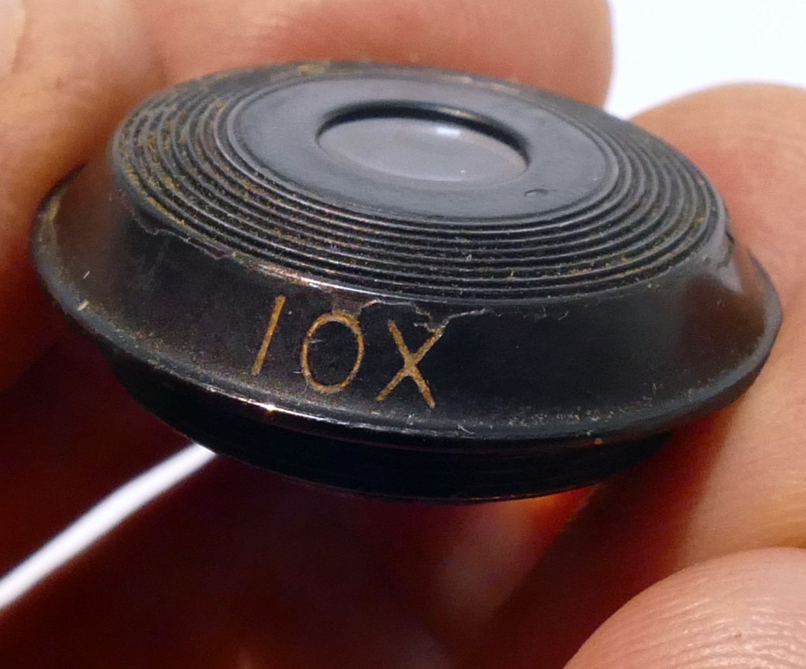 BAUSCH & LOMB 10X SINGLE EYEPIECE Lens for microscope eyepiece 22mm OD threaded