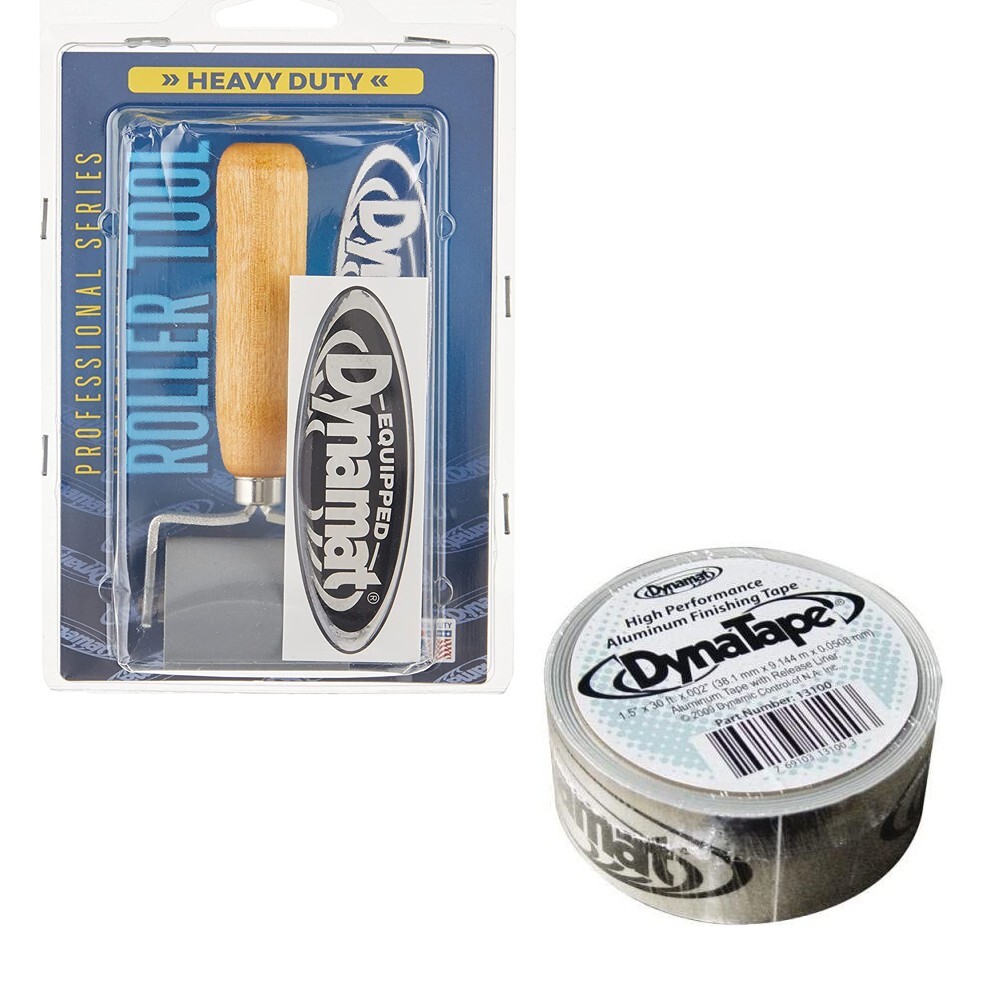 DYNAMAT 2" Heavy Duty Roller & Dynatape finishing tape for Sound Damping install