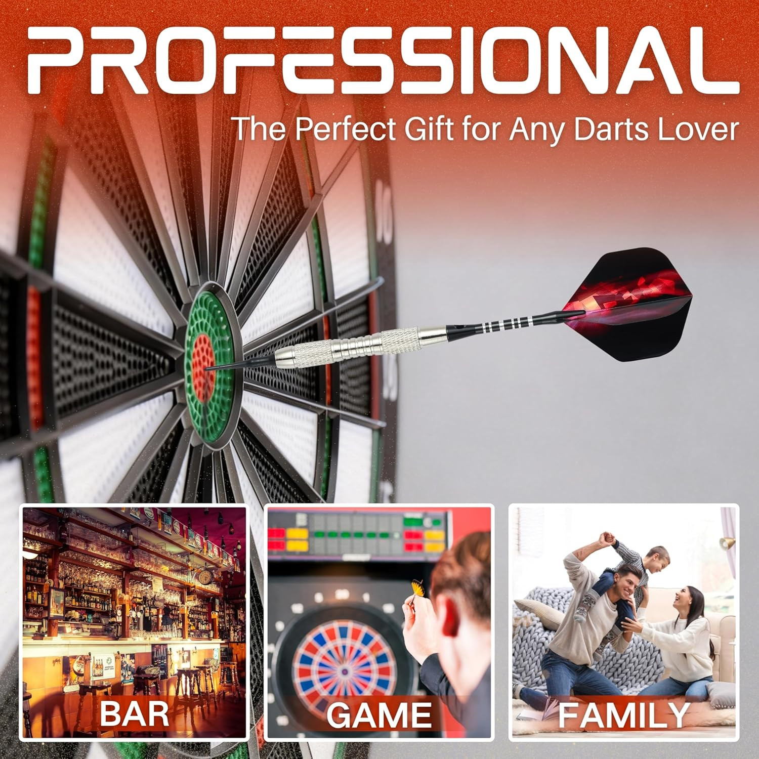 Soft Tip Darts Set with Gift Box Dart Case Professional Darts Plastic Tip with 1