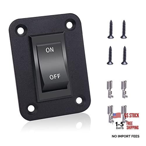 On-Off Switch 12V 20A 4 Pins DPST Rocker Switch Panel RV Light Switch for RV