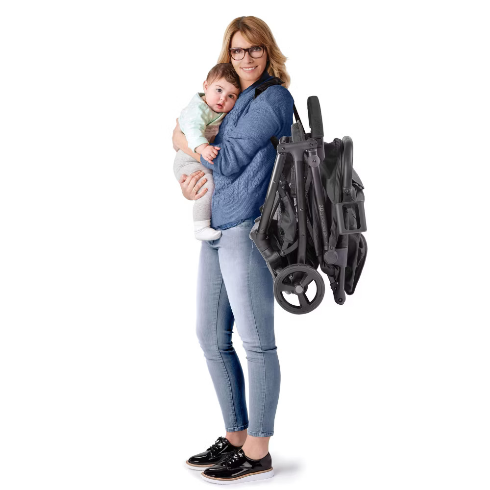 Ingenuity 3Dquickclose CS+ Compact Fold Stroller - Black: Metal Frame