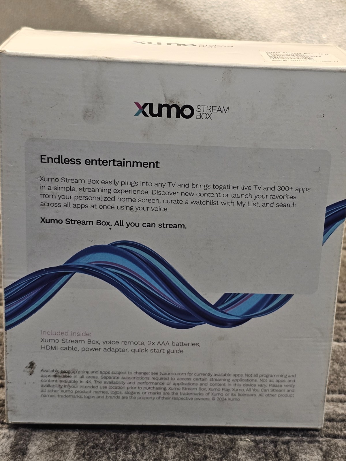 Xumo ESST11AEI Stream Box 4K UHD Streaming Device Dolby Vision & Audio