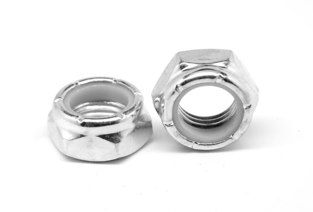 1/2"-13 Coarse Nyloc (Nylon Insert Locknut) NTE Thin Zinc Plated