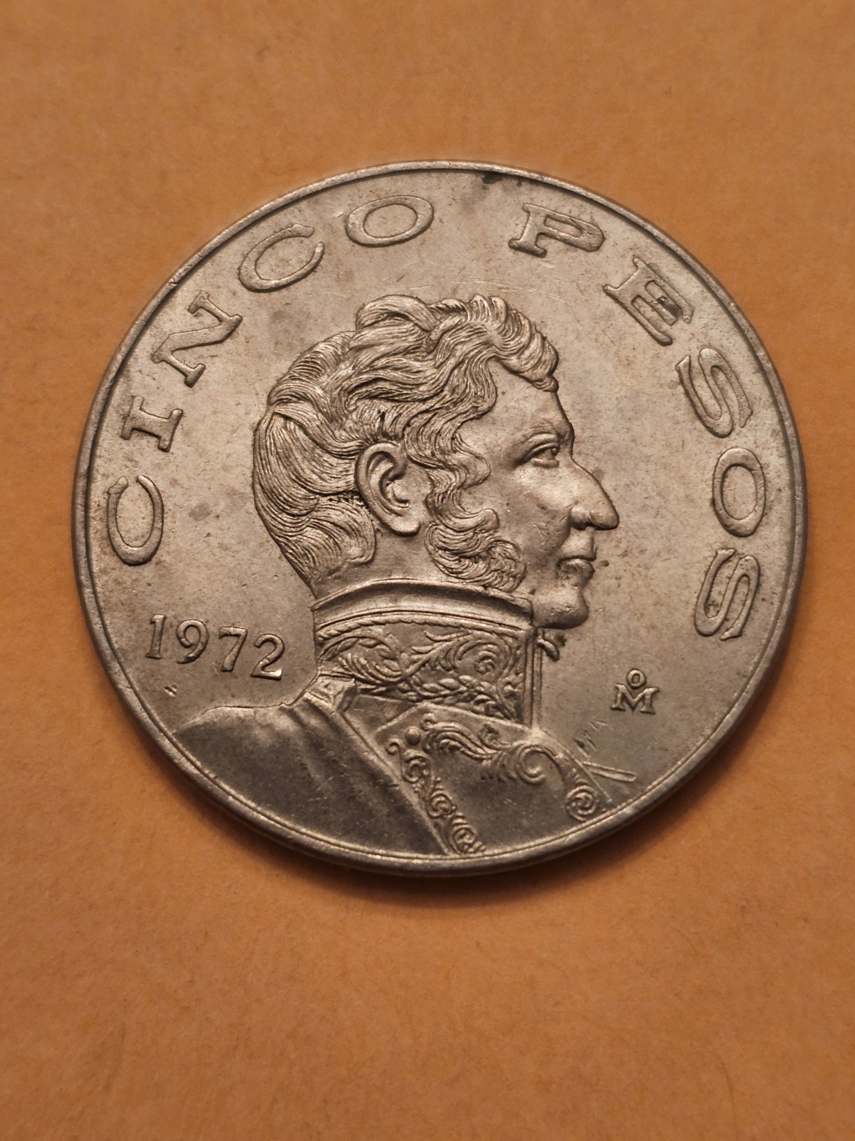 1972 🇲🇽 MEXICO MEXICAN 5 FIVE PESOS WORLD COINS KM472 EXFINE DETAIL FREE SHIP