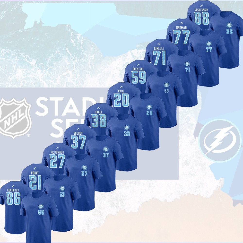 NEW - Tampa Bay Lightning 2026 NHL Stadium Series Player: Kucherov, Vasilevskiy