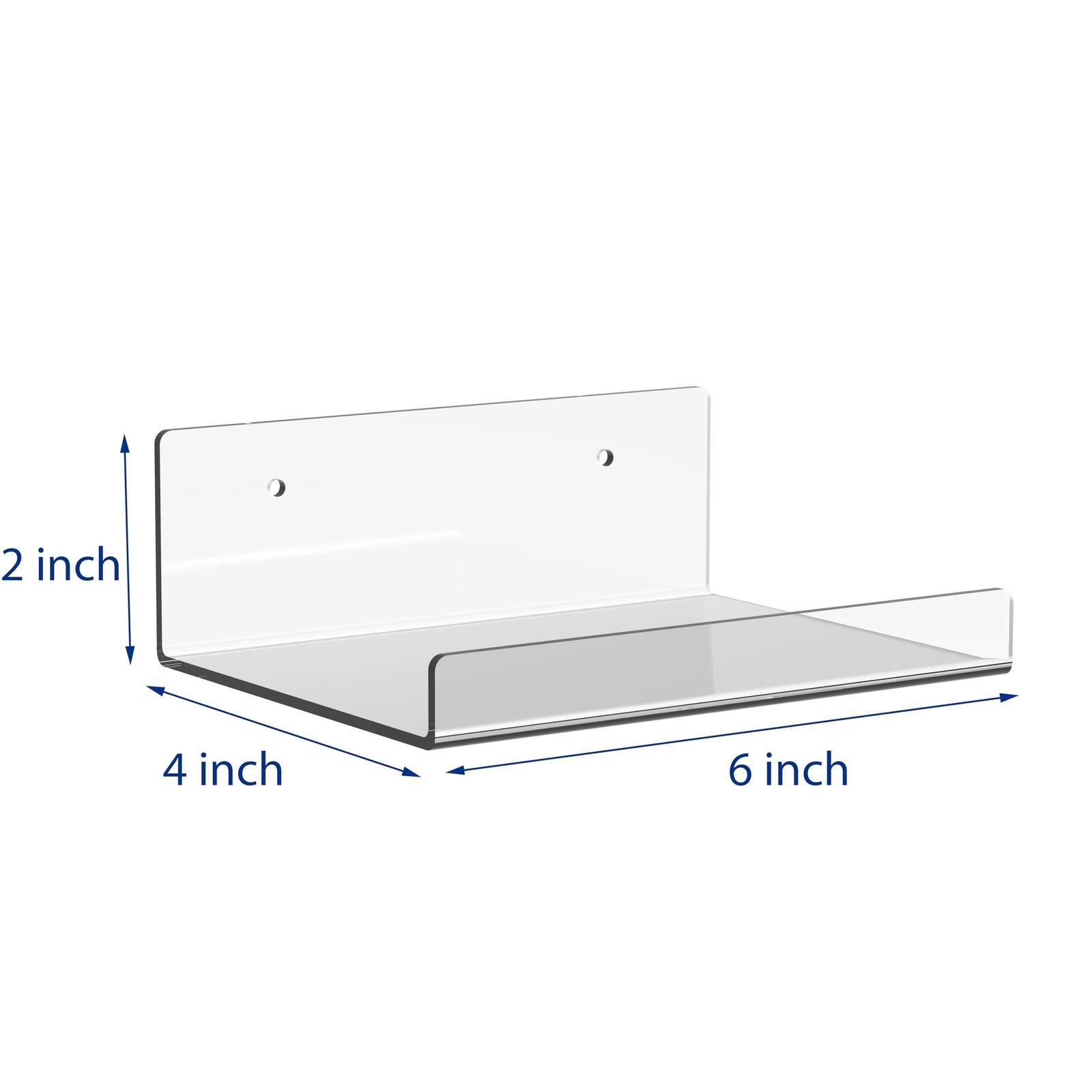 Wall-Mounted Acrylic Shelves Suitable for Wall-Mounted Display Rack Storage R
