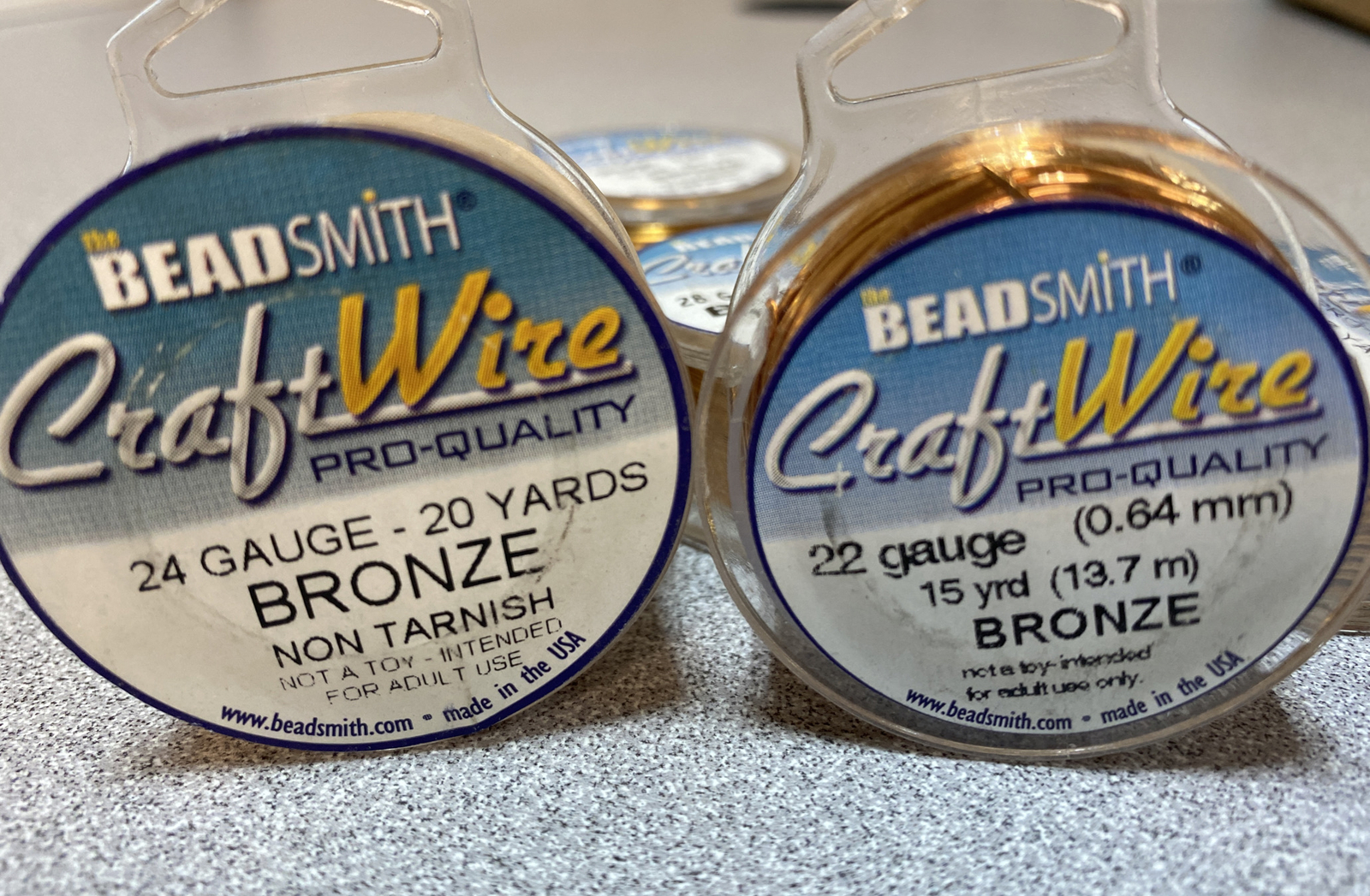 BEADSMITH Craft Wire BRONZE 18-28 Gauge NEW