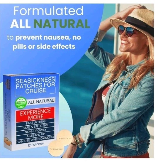 Motion Sickness Patch, 36 PCS Sea Sickness Patch for Cruise,Dizziness Resulte...