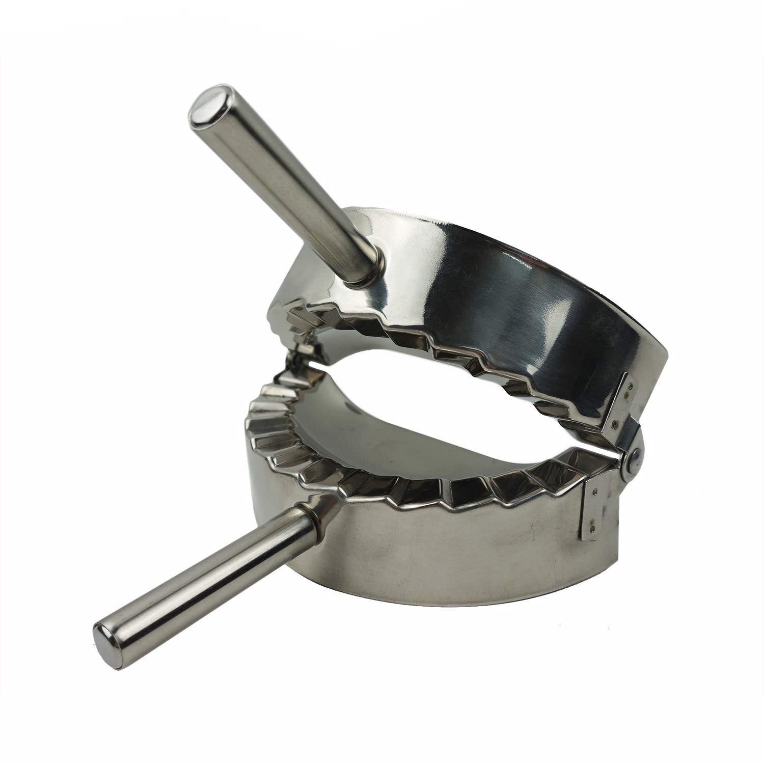 Proshopping Stainless Steel Dumpling Maker, X-Large 5" 5", Silver