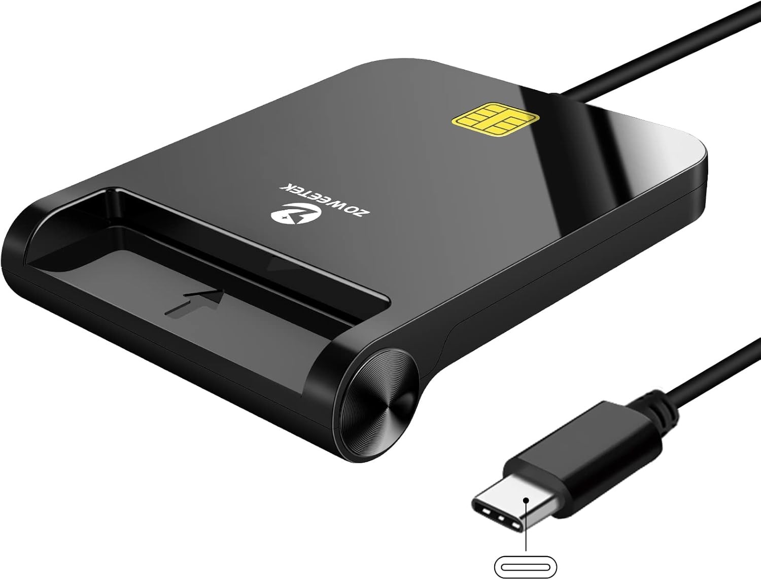 ZOWEETEK CAC Reader USB C, CAC Card Reader Military, DOD Military USB Common Acc