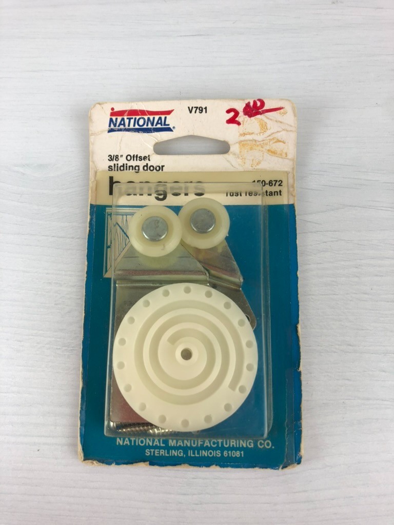 National Brand 3/8" Offset Sliding Door Hangers - V791 -150-672 - Brand New