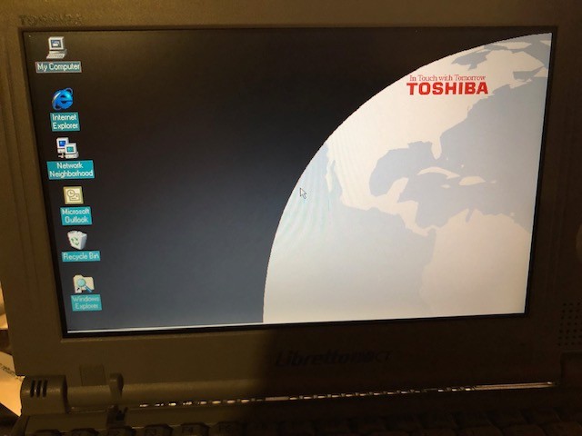 Vintage Toshiba Libretto 110CT-Great Condition-Port Repl-Floppy Disk-Charger