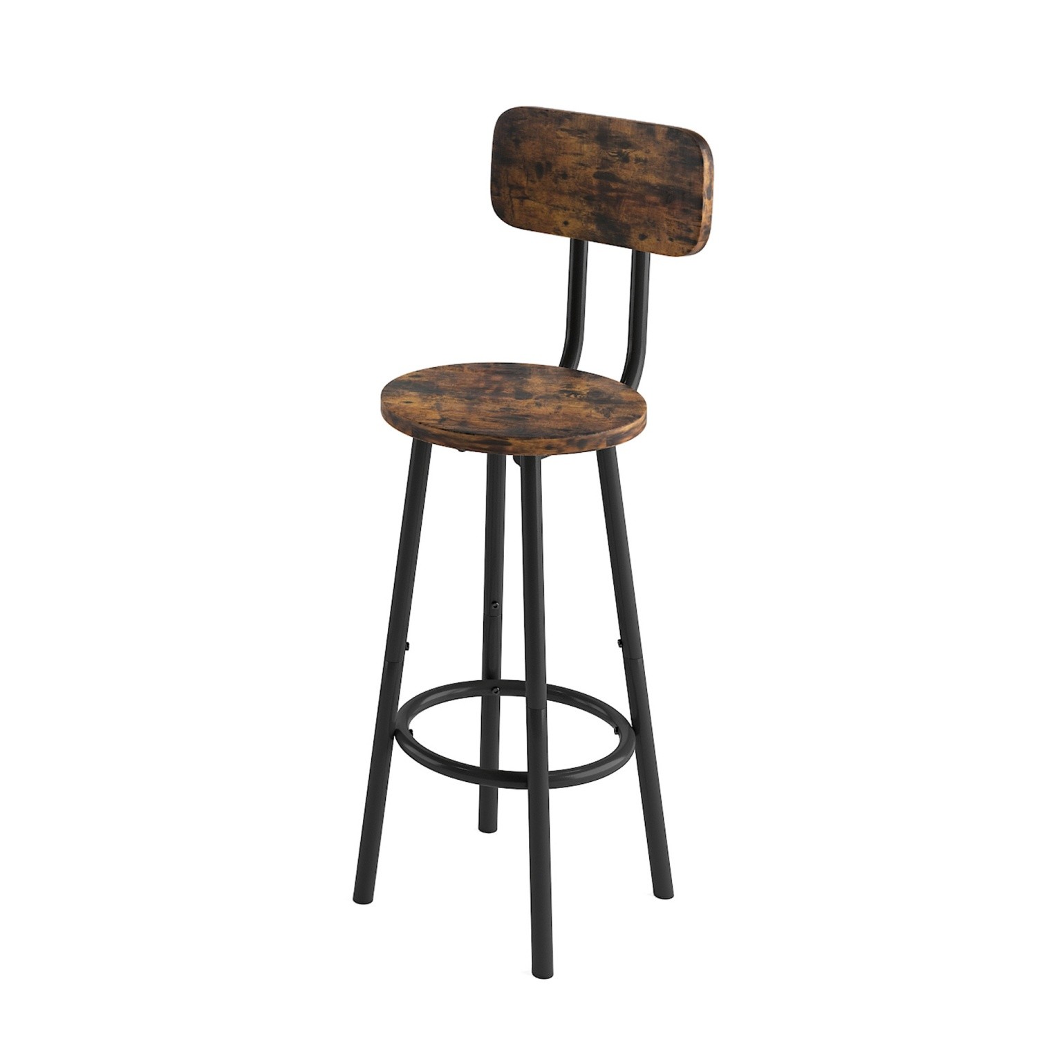 5 Piece Bar Table Set Kitchen Counter Height Table Dining Table w/ 4 Bar Stools