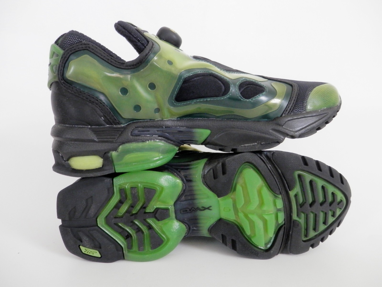 Reebok REAL VinTage PUMP RUNNING GREEN MONSTER Gym DMX Shoe fury Mens size 7 NIB