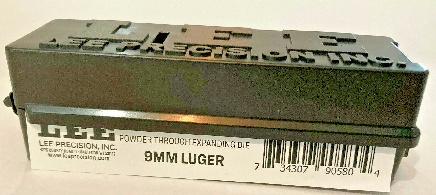 Lee 90580 9MM luger Powder Through Expander Charging Die (Ships Within 1 Day)