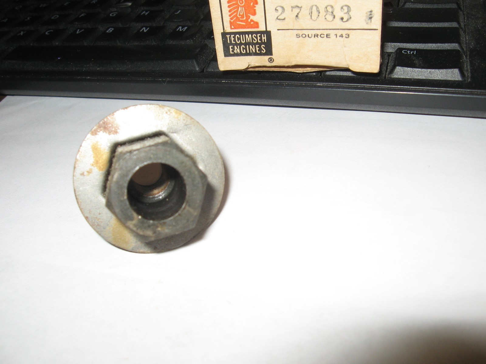 Tecumseh engine flywheel nut part # 27083 nos oem