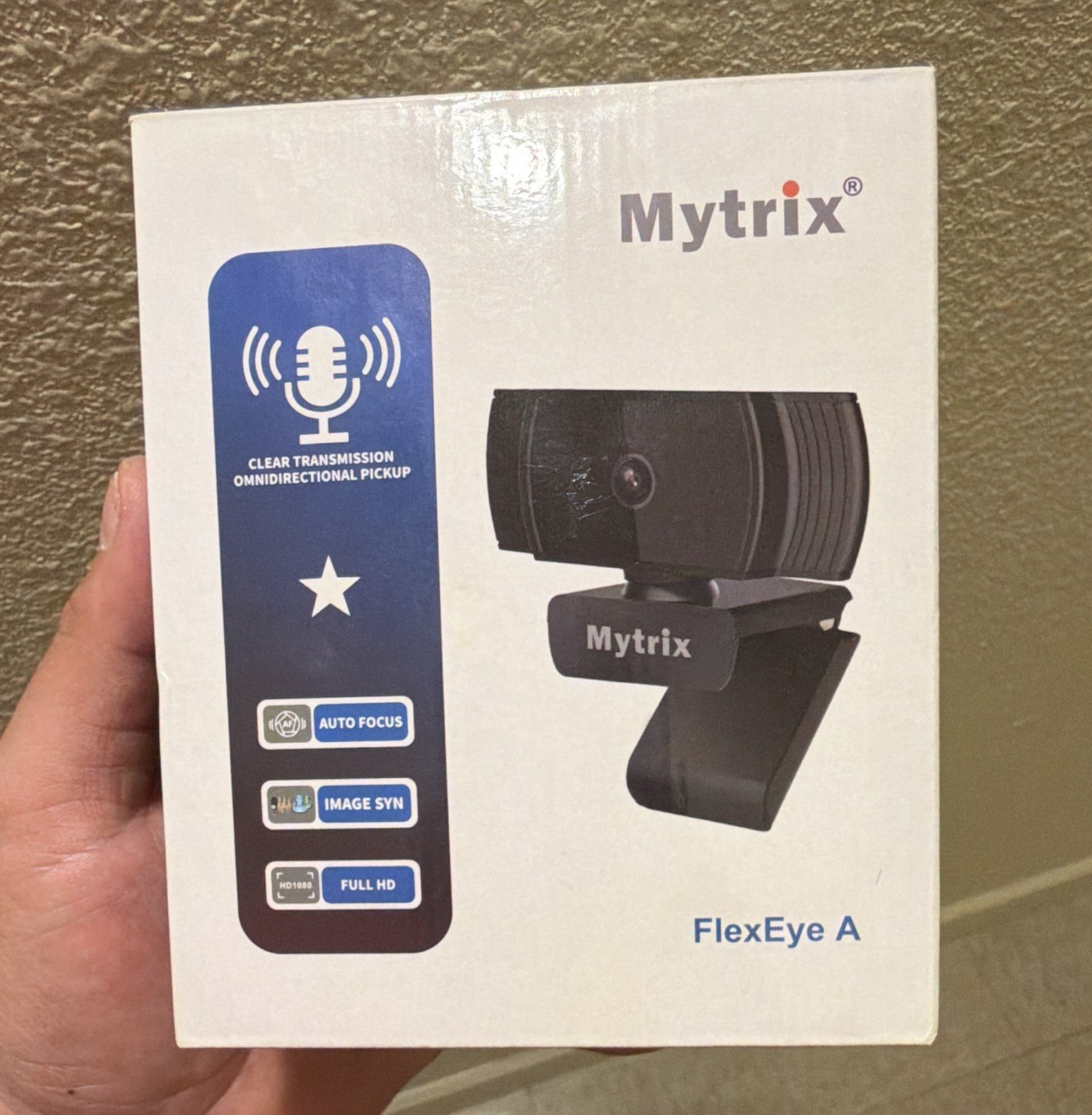 Mytrix FlexEye A 1080p 30fps USB 2.0 Webcam Autofocus Built-In Mic