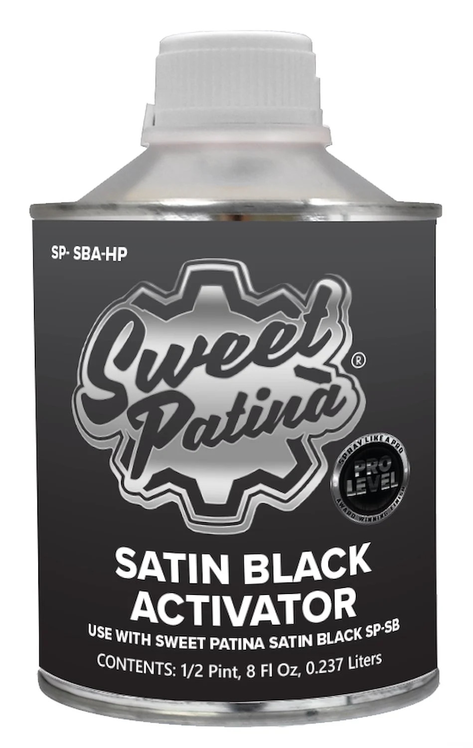Sweet Patina SP-SBAHP Satin Black Activator, Half Pint