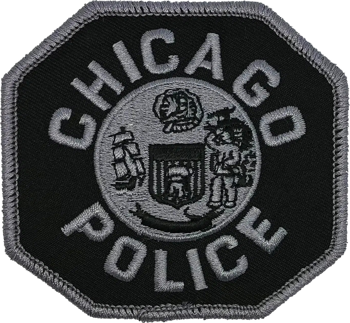 CHICAGO POLICE SHOULDER PATCH: Police Officer Subdued, Size 3" - Small